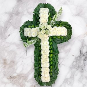 Cruz Fúnebre Blanca