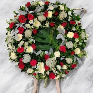 Corona Fúnebre Bicolor